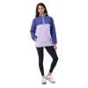 Gym+Coffee Unisex Fleece Half Snap Polar Lilac