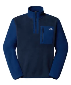 The North Face Mens Fleece 1/4 Zip Yumiori Summit Navy/Estate Blue