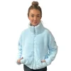 Gym+Coffee Womens Jacket Industry High Collar Baby Blue