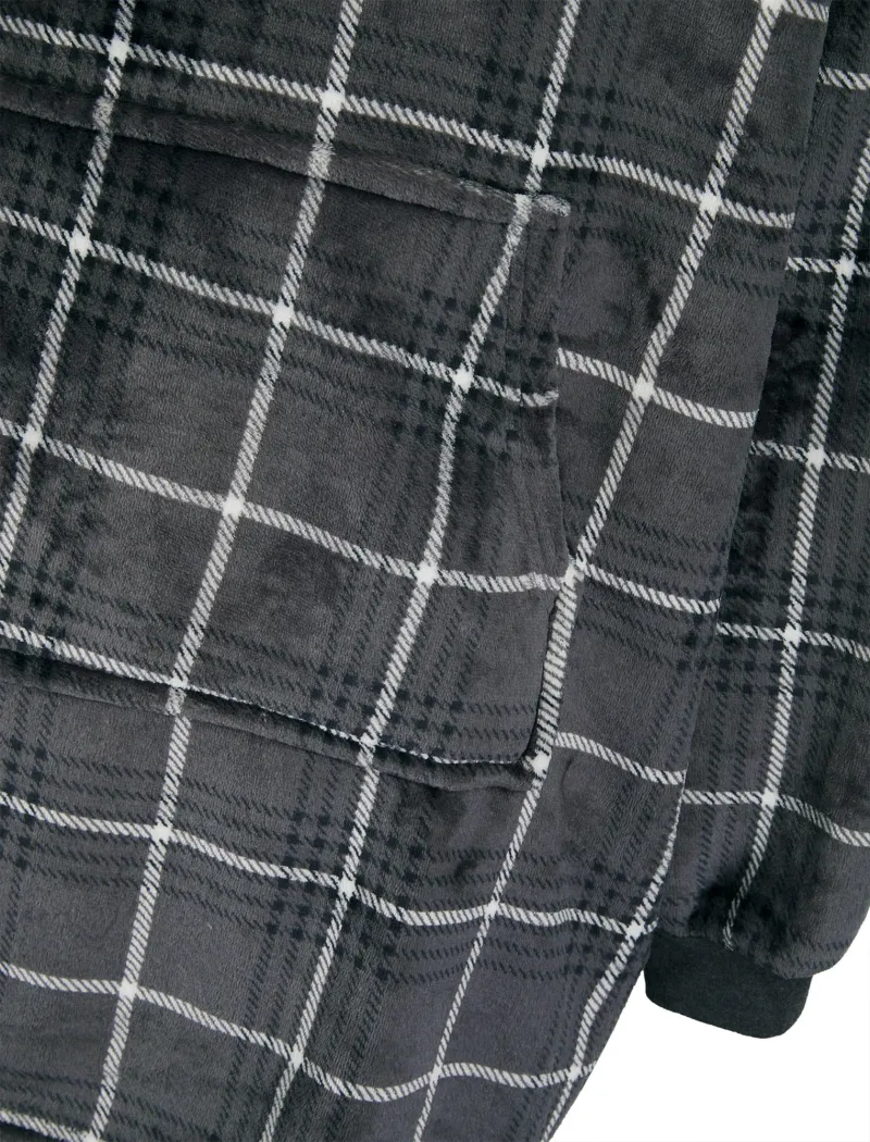 Tokyo Laundry Lenox Fleece Oversized Blanket Hoody - Grey - Image 3