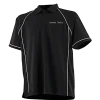 Leisure Focus Mens Polo Top: Black/White