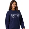 Gym+Coffee Womens Sweater Knit Crew True Navy