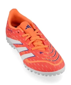 Adidas Junior Astro Turf Boot Predator Club Signal Coral/Cloud White/Beam Orange