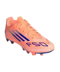 Adidas Junior Football Boot F50 Club FG/MG Beam Orange/Lucid Blue/Cloud White