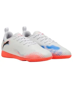 Puma Junior Astro Turf Boot Future 8 Play IT White/Black-Glowing Red - 108627 01