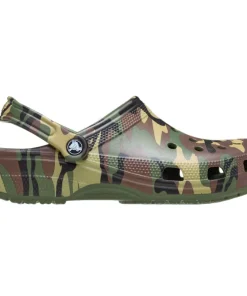 Classic Camouflage Mens Croc Army Green/ Multi