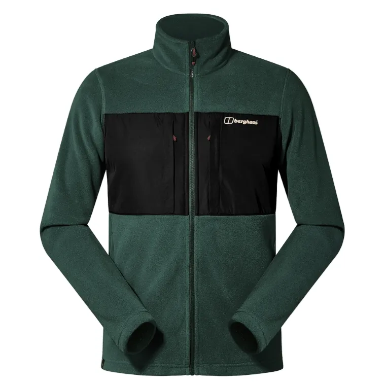 Berghaus Mens Fleece Jacket Prism Guide InterActive Dark Green/Black