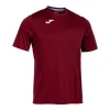Joma Combi Junior S/S Football Shirt: Burgundy
