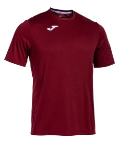 Joma Combi Junior S/S Football Shirt: Burgundy