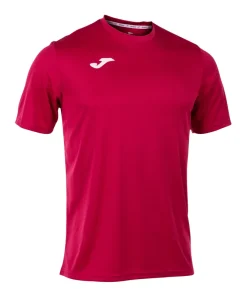 Joma Combi Junior S/S Football Shirt: Dark Fuchsia