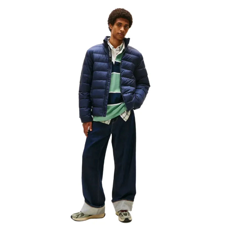 Tommy Jeans Mens LT Down Jacket Dark Night Navy - Image 2