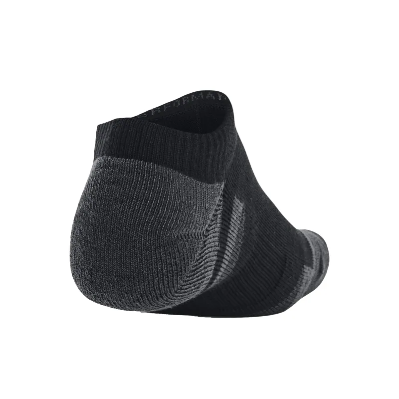 Under Armour Performance Tech No Show Socks: Black - Image 2