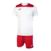 Joma Phoenix II S/S Football Set: White/Red