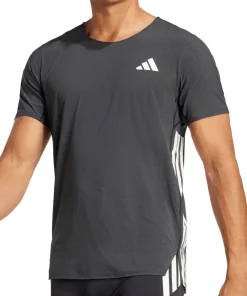 adidas Adizero Short Sleeve Mens Running Top - Black