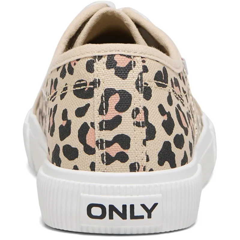 ONLY ONLNICOLA SNEAKER Cream/Leopard - Image 2