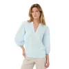 Kaffe Womens KApenelope Blouse Nantucket Breeze