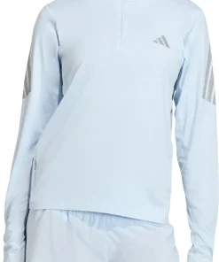 adidas Adi365 Iconic Half Zip Long Sleeve Womens Running Top - Blue