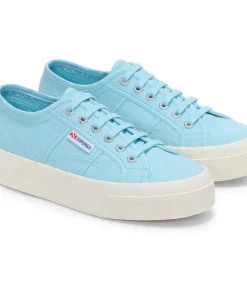Superga 2740 PLATFORM Trainers Crystal Azul