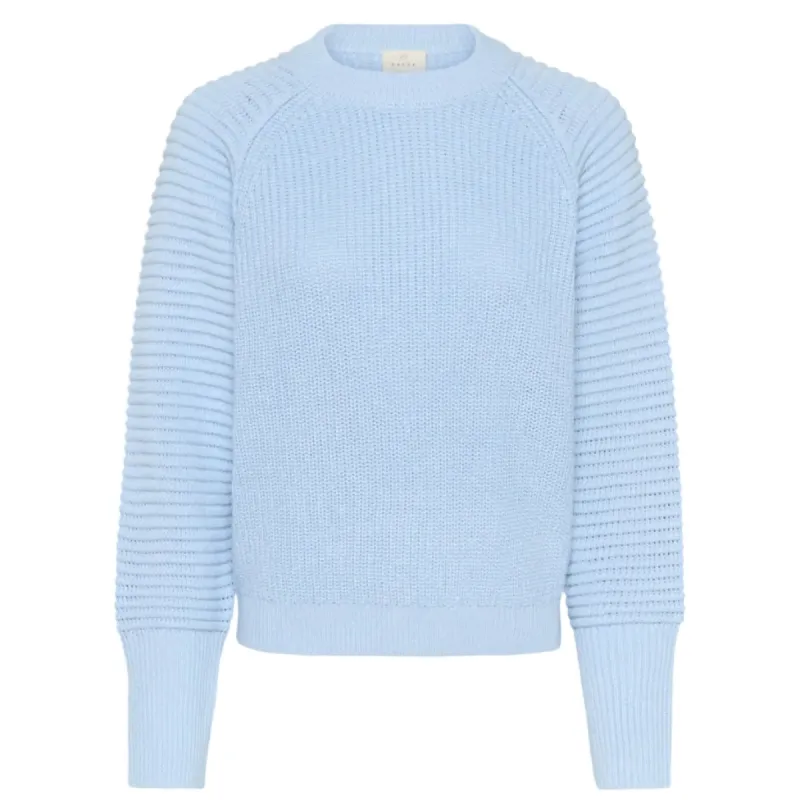 Kaffe Womens Pullover Mone Knit Powder Blue