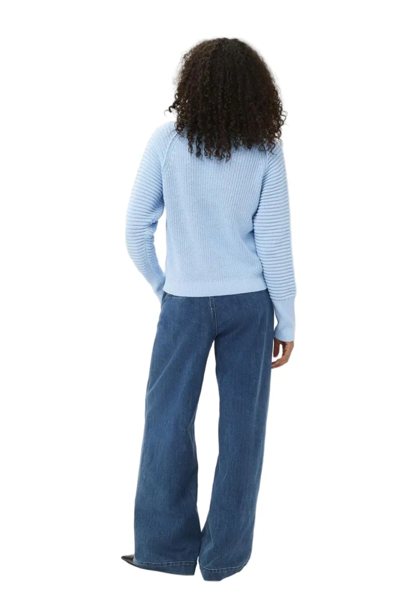 Kaffe Womens Pullover Mone Knit Powder Blue - Image 3