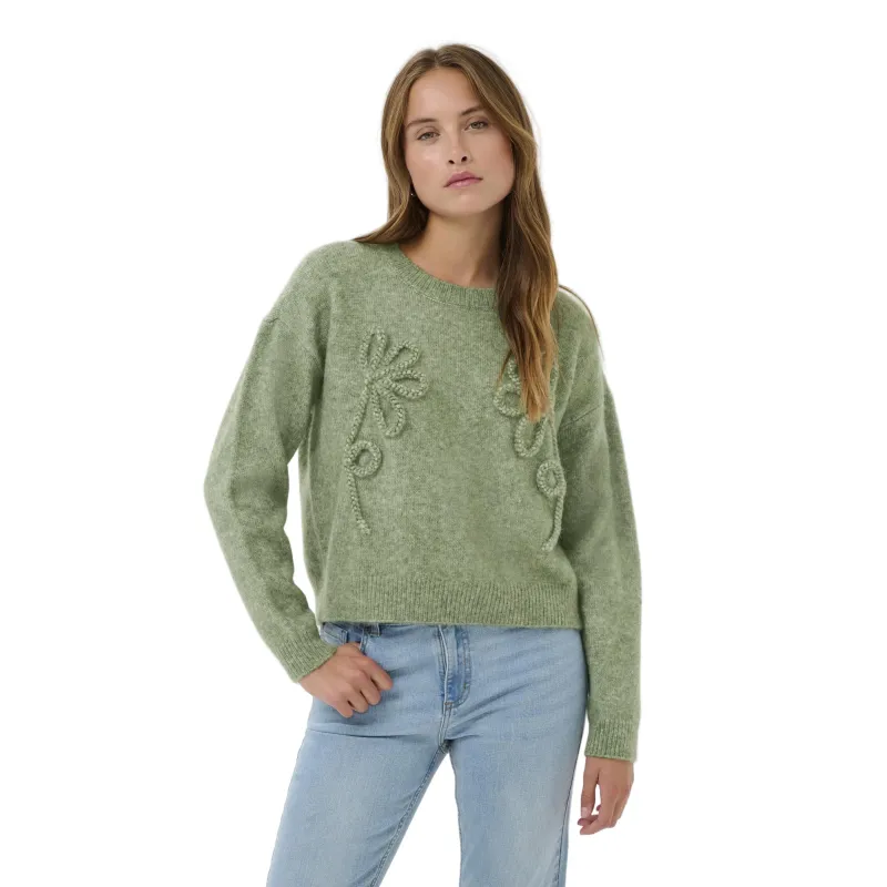 Kaffe Womens KAjacinta Pullover Sea Spray Melange