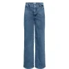 Numph Womens Nuamber Wide Acid Jeans Medium Blue Denim
