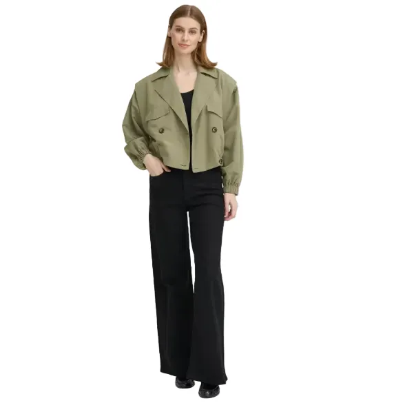 Ichi Womens Ihgezavo Jacket Deep Lichen Green - Image 2