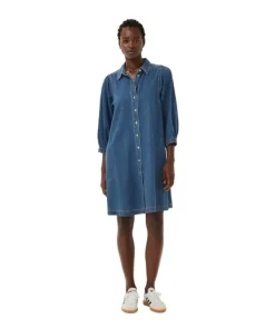 Part Two Womens Dress  Eleinar Medium Blue Denim