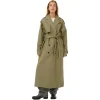 Kaffe Womens KAvalentina Trench Coat Dusky Green