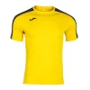 Joma Academy III Junior S/S Football Shirt: Yellow/Black