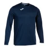 Joma Combi Junior L/S Football Shirt: Navy