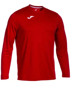 Joma Combi Junior L/S Football Shirt: Red