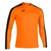 Joma Academy III Junior L/S Football Shirt: Orange/Black