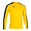 Joma Academy III Junior L/S Football Shirt: Yellow/Black