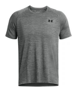 Under Armour Men's Tech Textured Short Sleeve Tee: Castlerock/Black