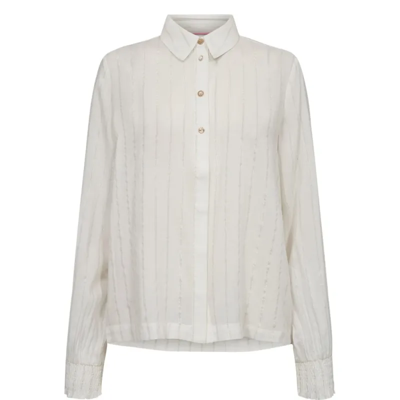 Numph Womens Shirt Tessy Cloud Dancer