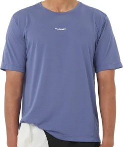 Salomon SHAKEout Core Short Sleeve Mens Running Top - Blue