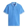 Tommy Jeans Mens Polo Regular Tipped Blue Twilight
