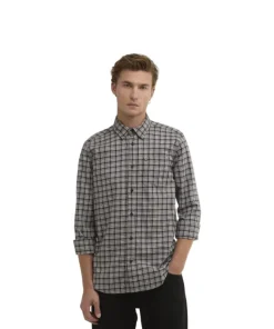 Barbour International Mens Peregrine Check Shirt Woodrose