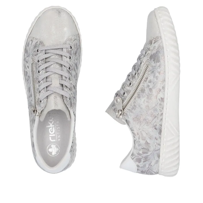 Rieker Womens Shoes N0900-90 Silver/Platinum - Image 3
