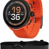 Suunto Run GPS Silicone Strap Sports Watch + FREE Smart Heart Rate Belt - Orange
