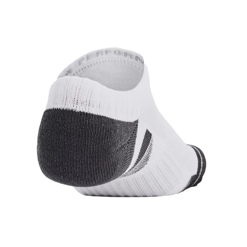 Under Armour Performance Cotton No Show Socks: White - Image 2