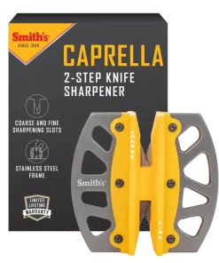 Smiths CAPRELLA 51176 Caprella 2 Step Folding Knife Sharpener (Yellow)