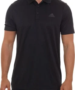 adidas Performance PrimeGreen Short Sleeve Mens Golf Polo Shirt - Black