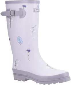 Cotswold Wildflower Tall Wellingtons Lilac