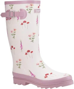 Cotswold Wildflower Tall Wellingtons Pink