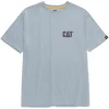 Caterpillar Trademark Tee Blue Fog Heather