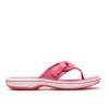 Clarks Womens Toe Post Sandal Brinkley Reyna Pink