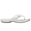 Clarks Womens Toe Post Sandal Brinkley Reyna White