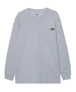 Dickies Pocket Tee Long Sleeve Heather Grey
